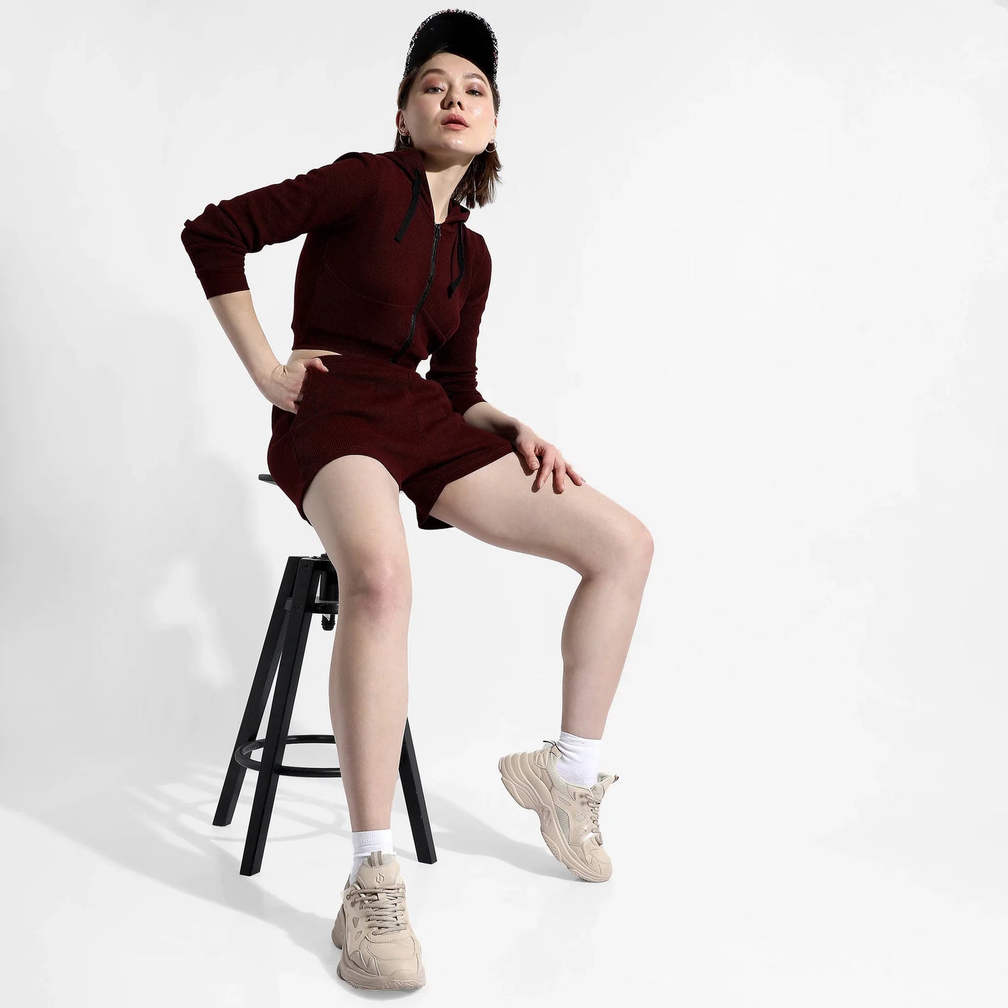 SOLID MAROON CO-ORDS SET