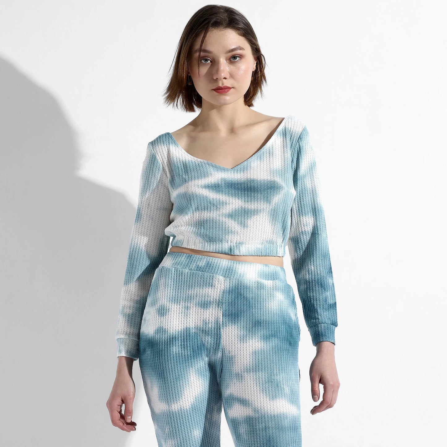 BLUE TIE-DYE CO-ORDS SET