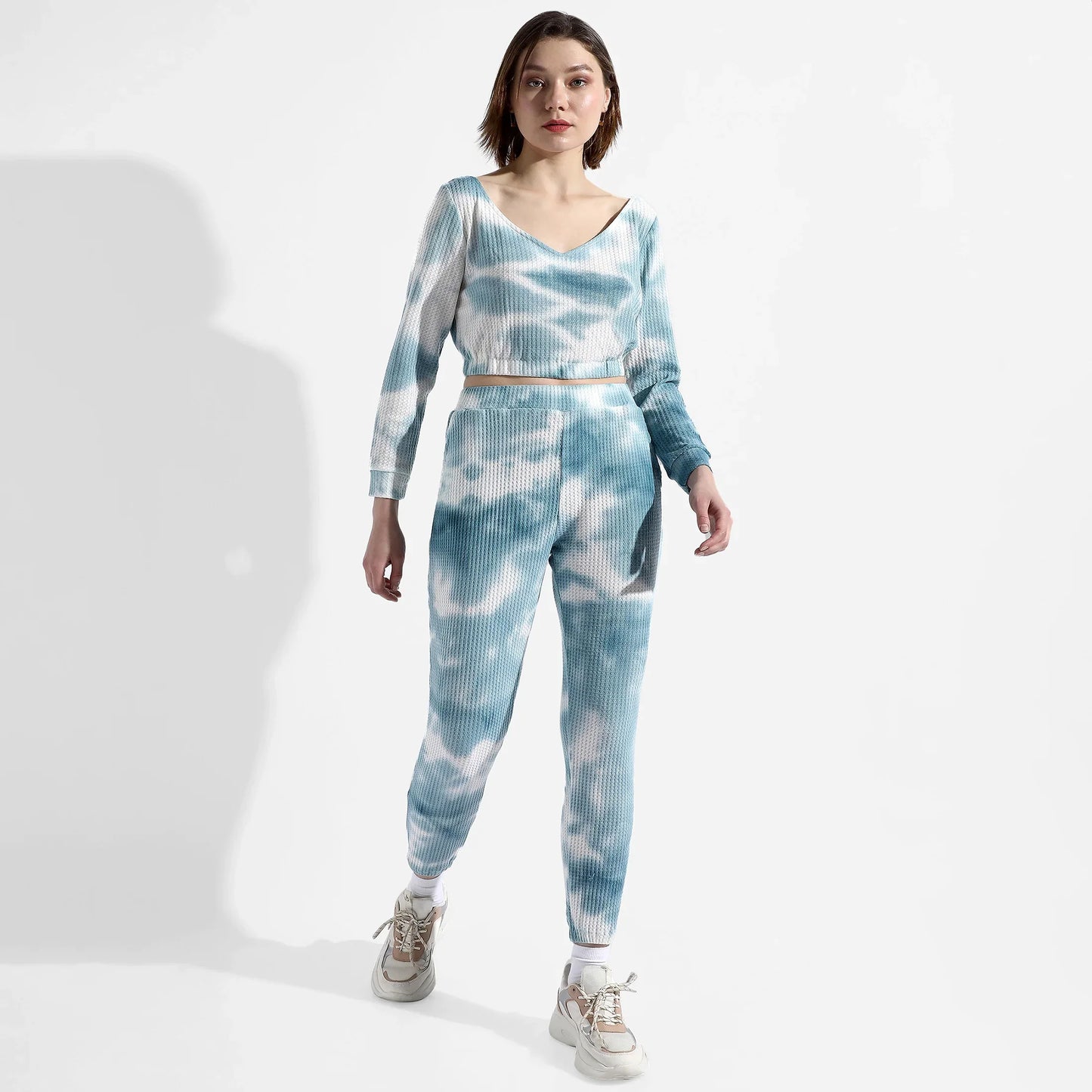 BLUE TIE-DYE CO-ORDS SET