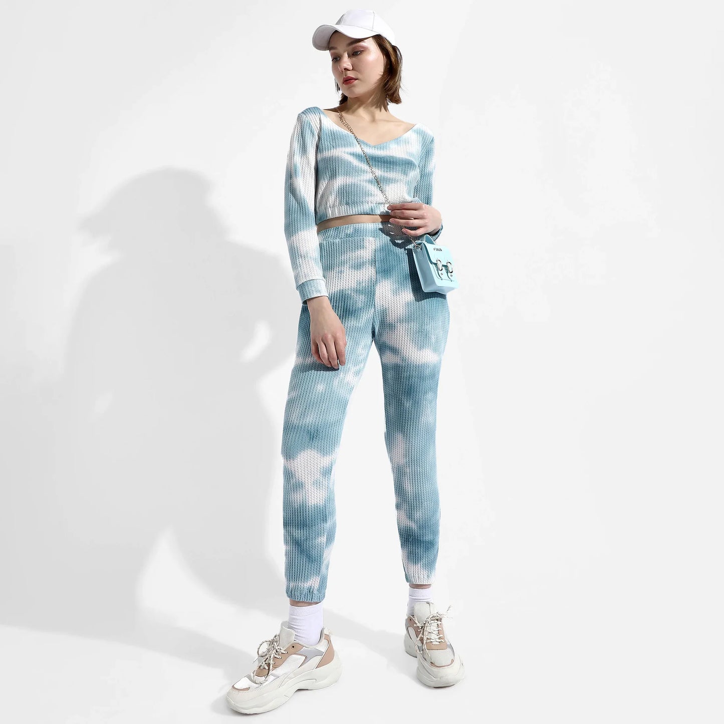 BLUE TIE-DYE CO-ORDS SET