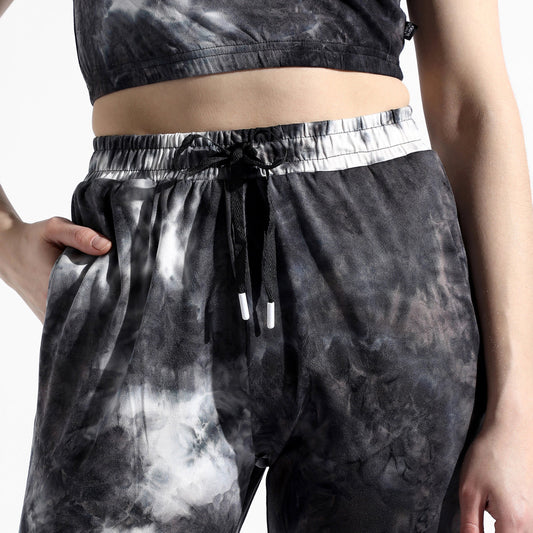 CHARCOAL GREY TIE-DYE CO-ORDS SET
