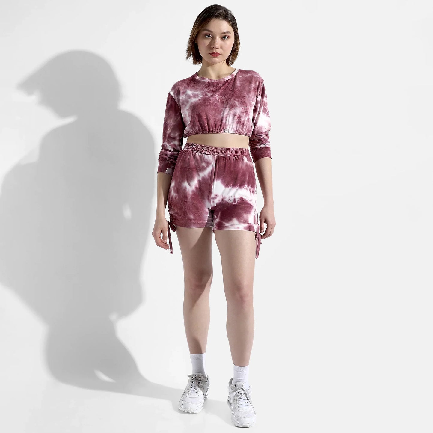 TYE-DYE MAROON CO-ORDS SET