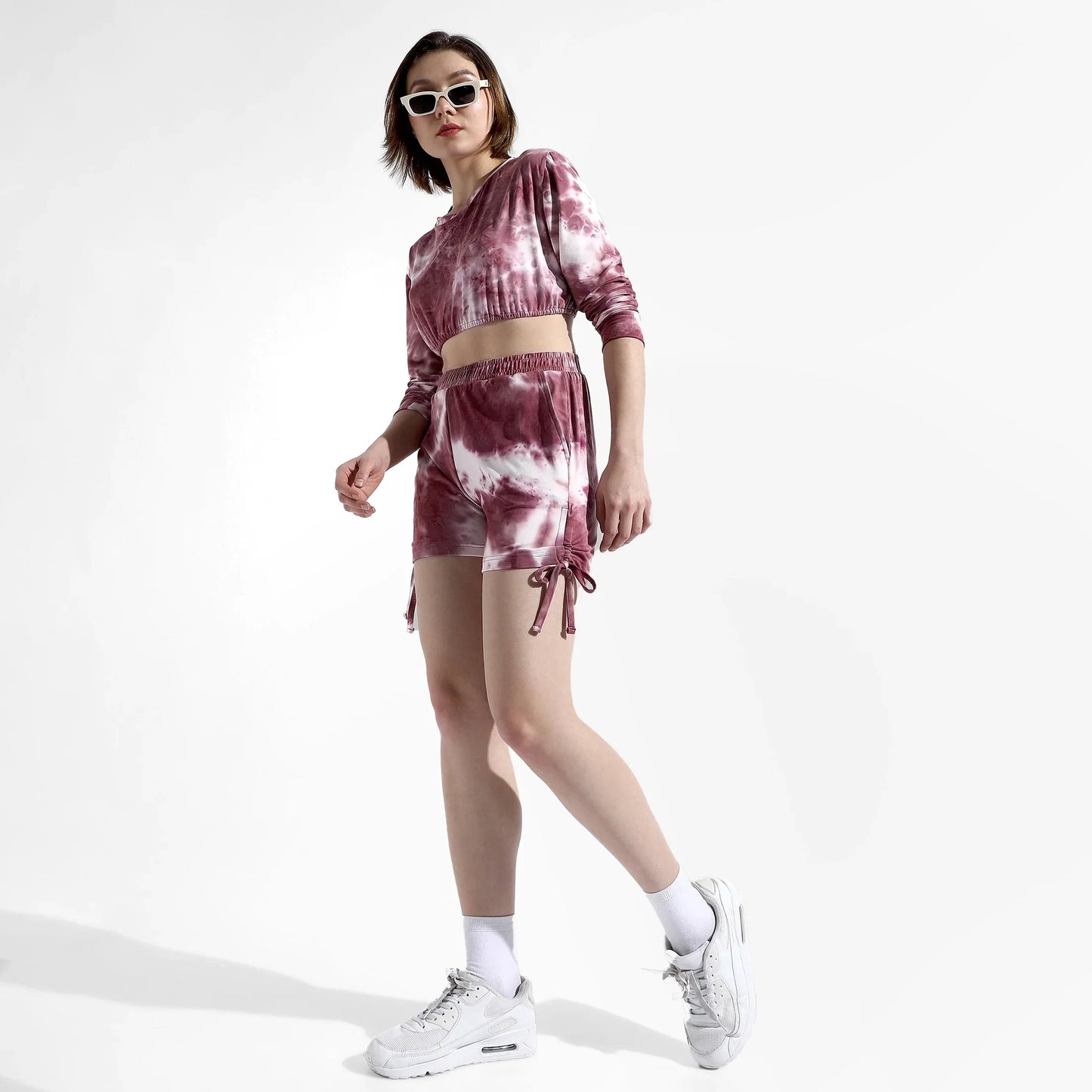 TYE-DYE MAROON CO-ORDS SET