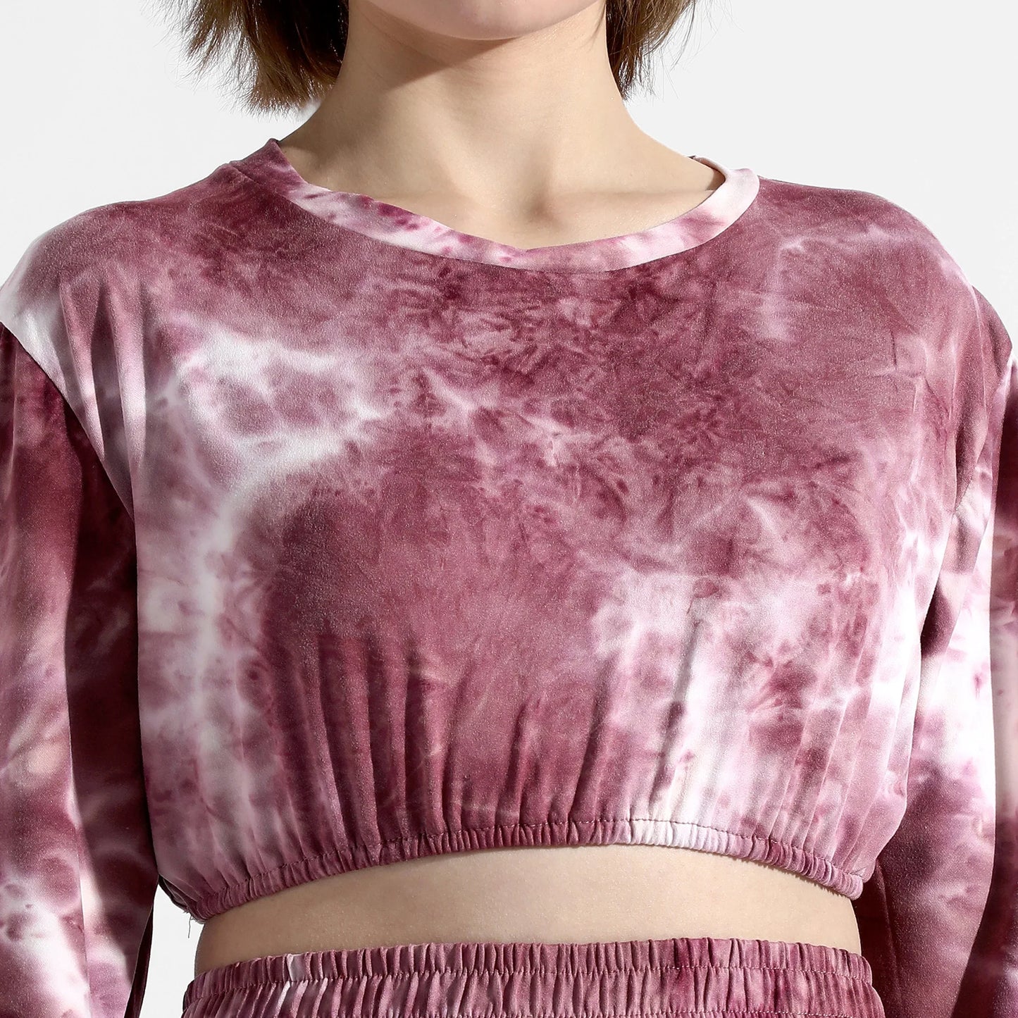 TYE-DYE MAROON CO-ORDS SET