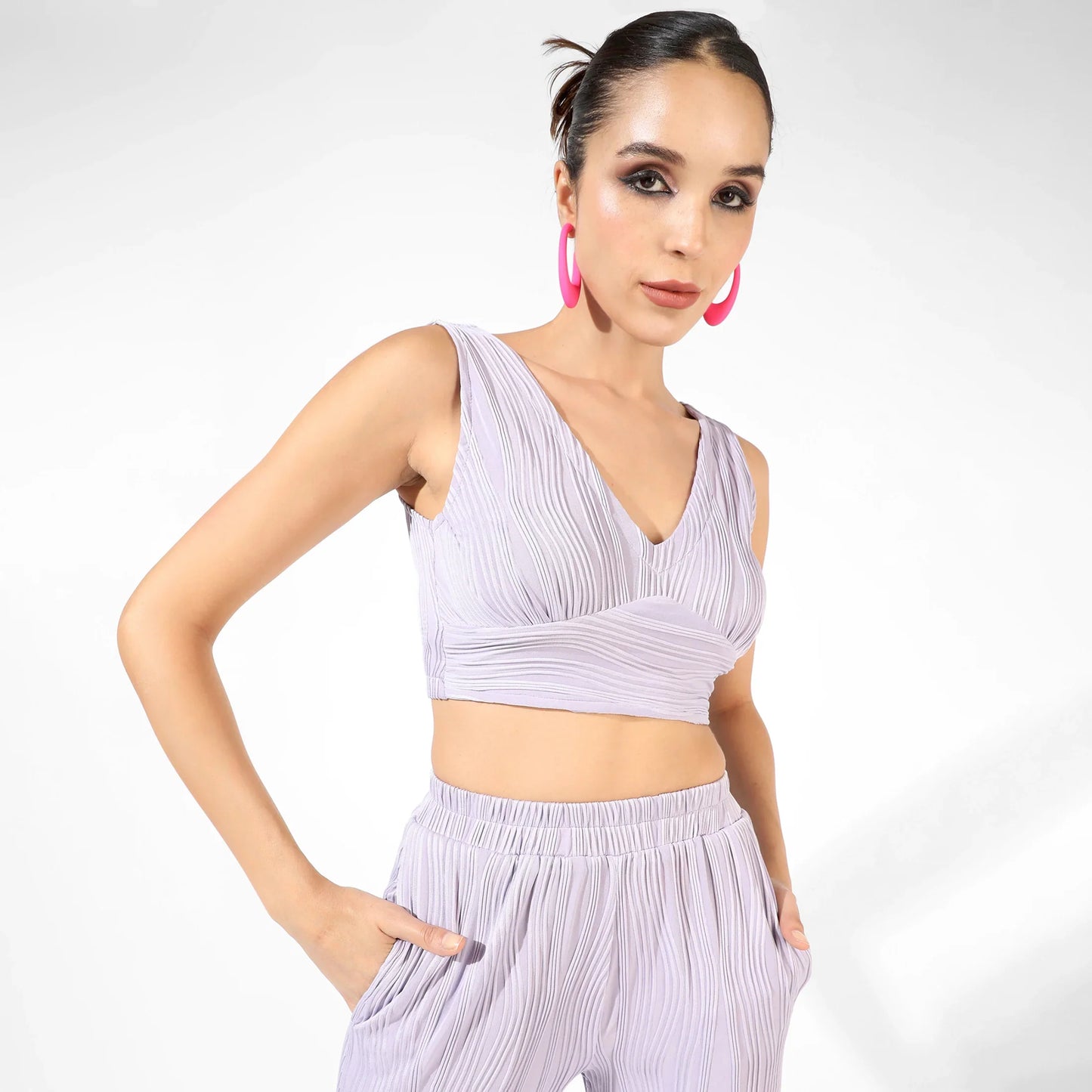 Lilac Textured Co-Ord Set