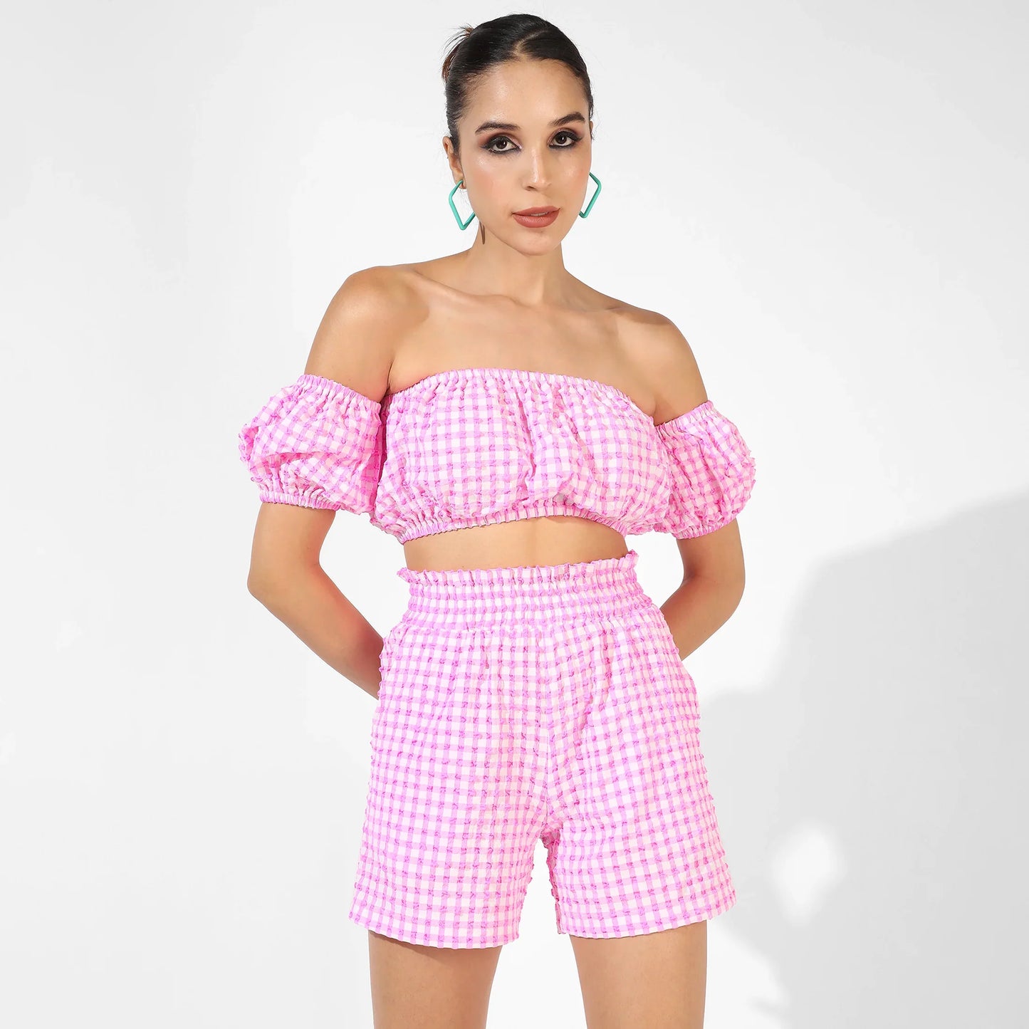 Pink Gingham Co-Ord Set