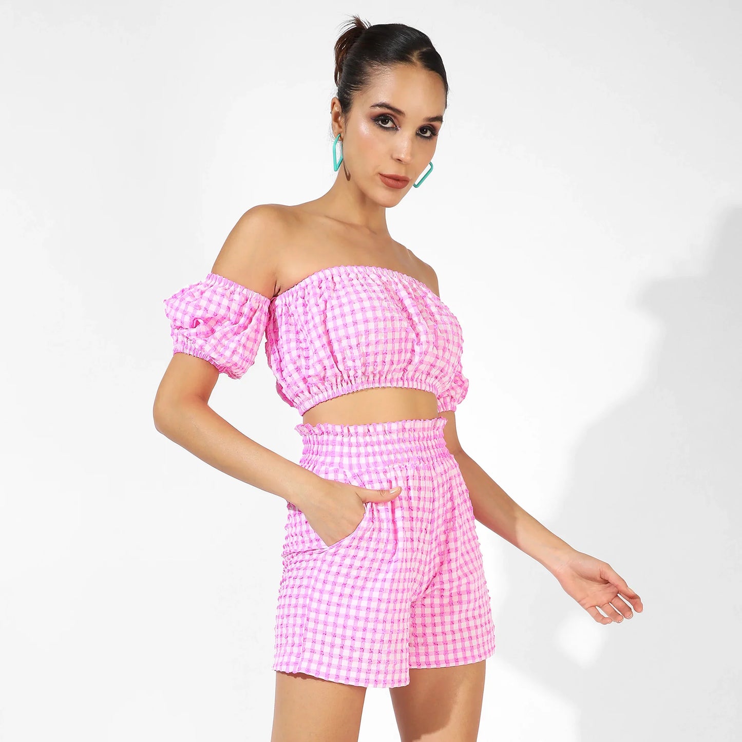 Pink Gingham Co-Ord Set