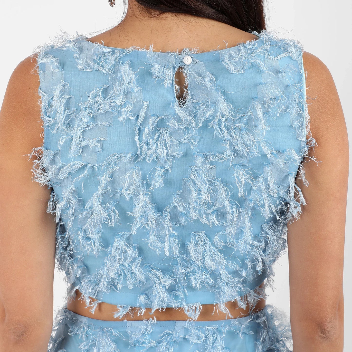 Light Blue All-Around Tassel Co-Ord Set