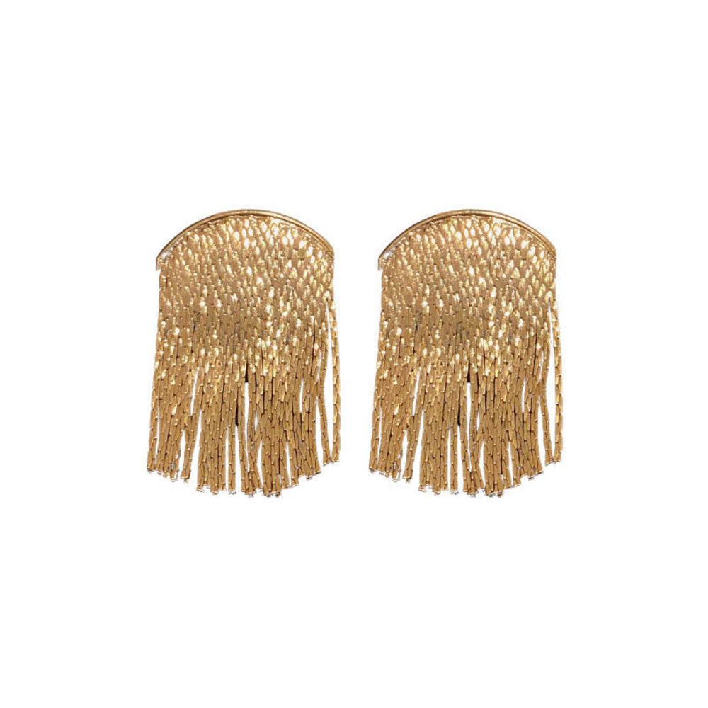 Gleaming Gold Pin Earrings JLT11332 Just Lil Things