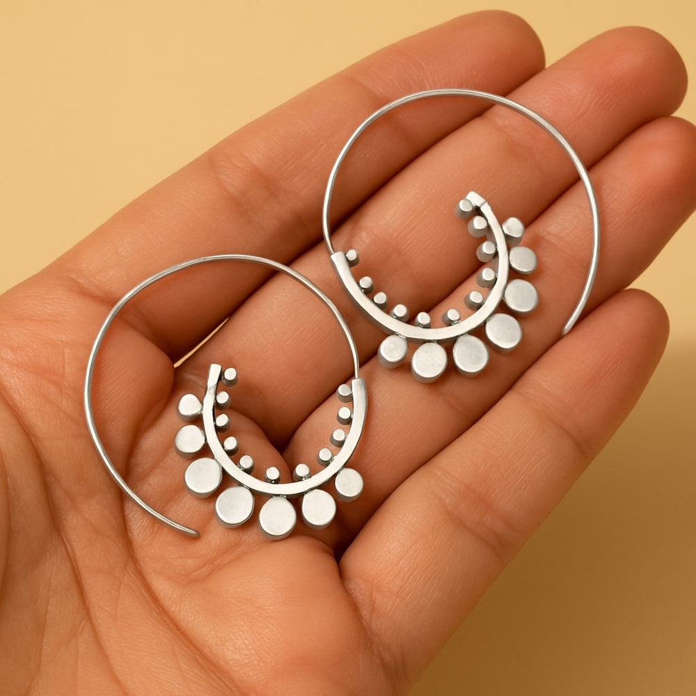 Boho Crescent Hoop Earrings JLT11592 Just Lil Things