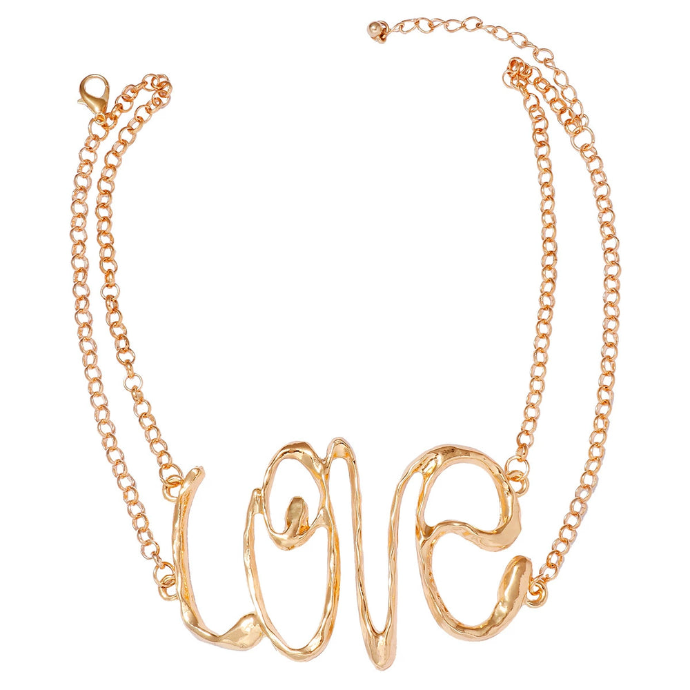 LOVE Statement Necklace JLTN0697 Just Lil Things
