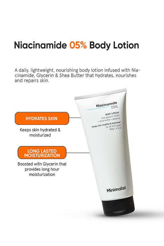 Minimalist 5% Niacinamide Body Lotion 180 GRAM