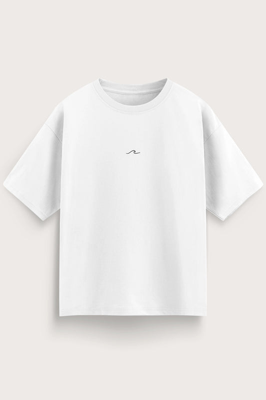 Men's White Born to Discover Oversized T-Shirt