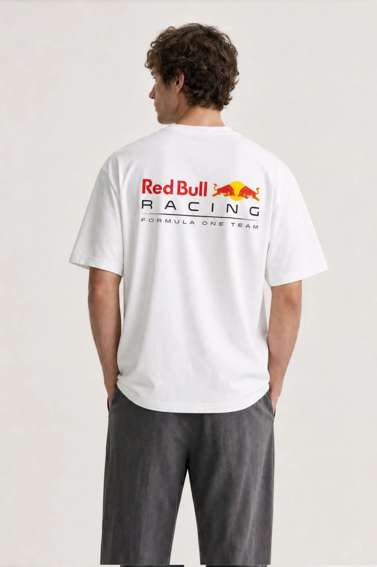 Men’s White Max Verstappen Oversized T-shirt