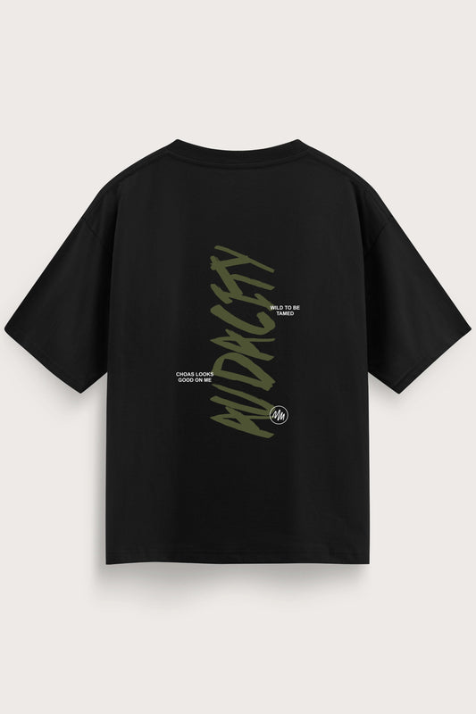 Relaxed Fit Audacity Black T-Shirt for Men