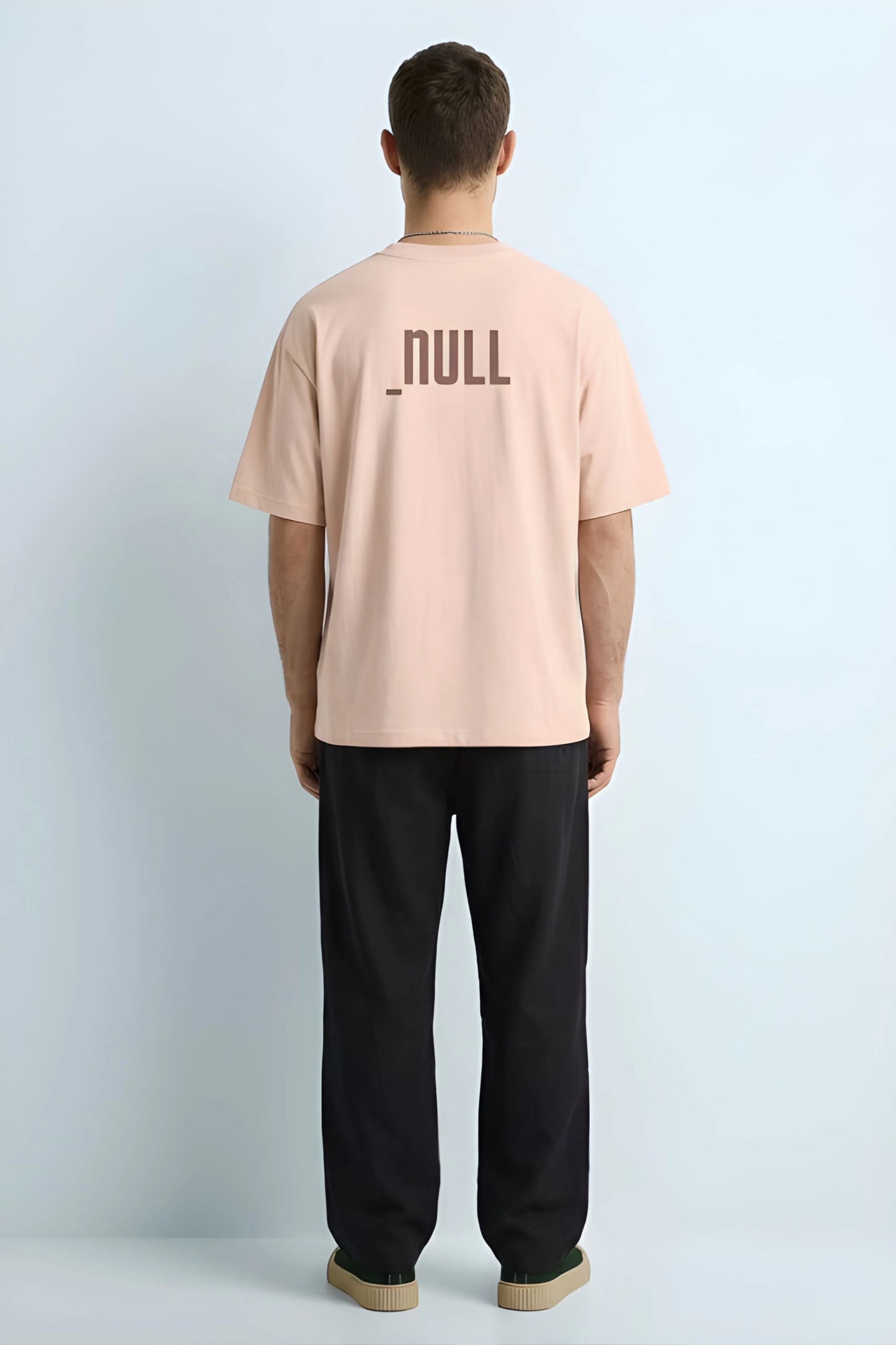 Relaxed Fit Null Beige T-Shirt for Men