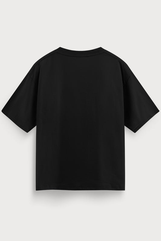 Relaxed Fit Pie Black T‑Shirt for Men