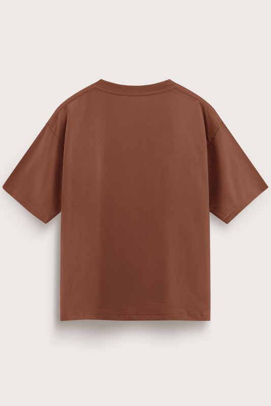 Relaxed Fit 0 Brown T‑Shirt for Men