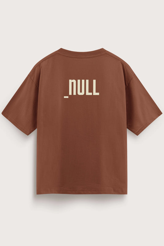 Relaxed Fit Null Brown T-Shirt for Men