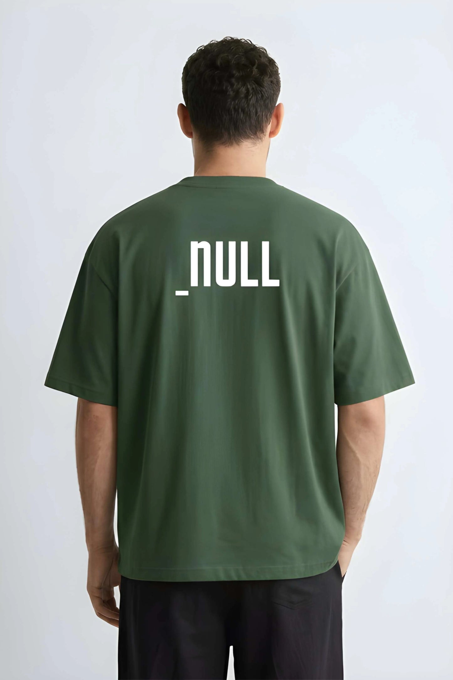 Relaxed Fit Null Green T-Shirt for Men