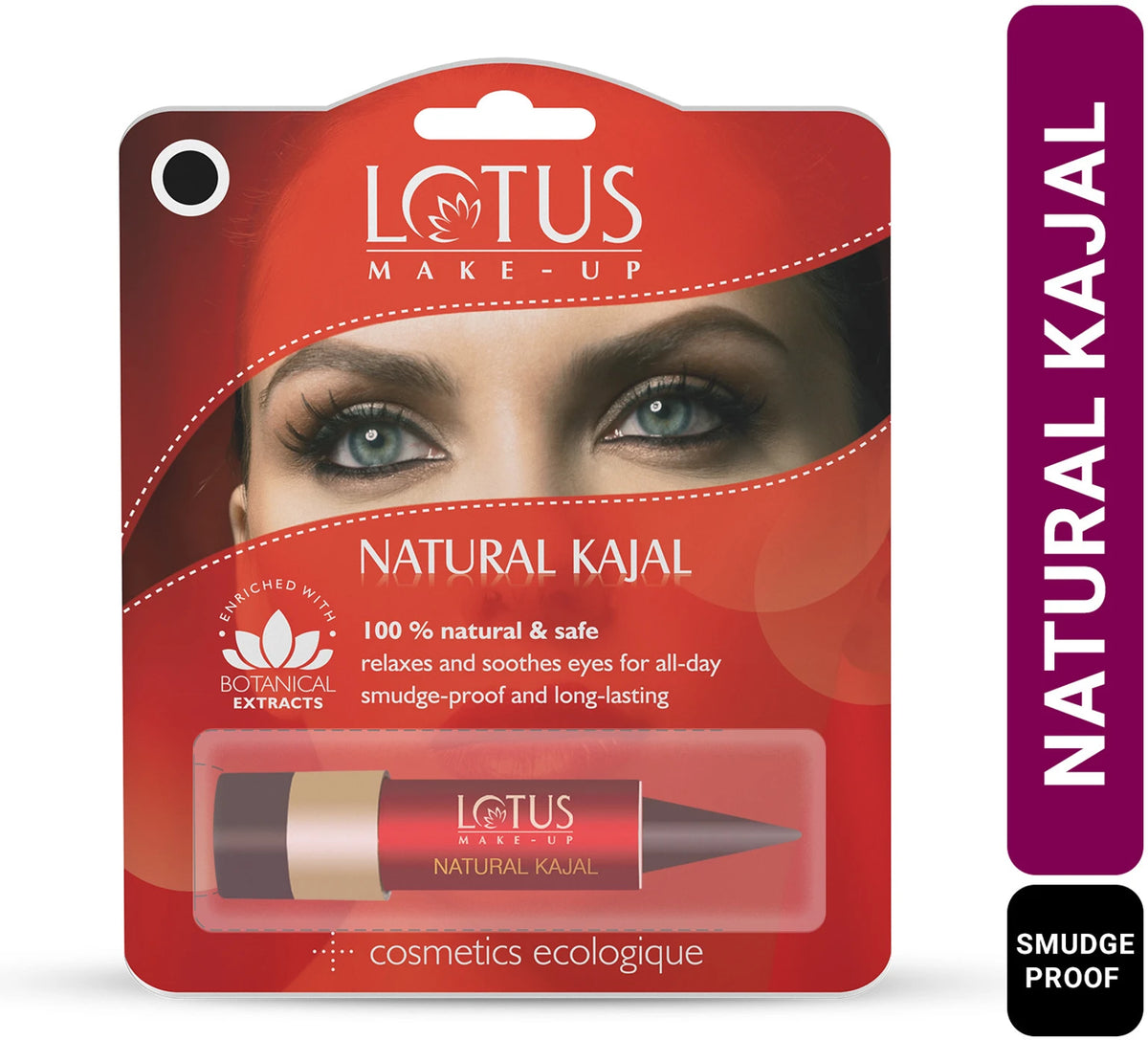 Lotus Makeup Black Natural Kajal 4 g