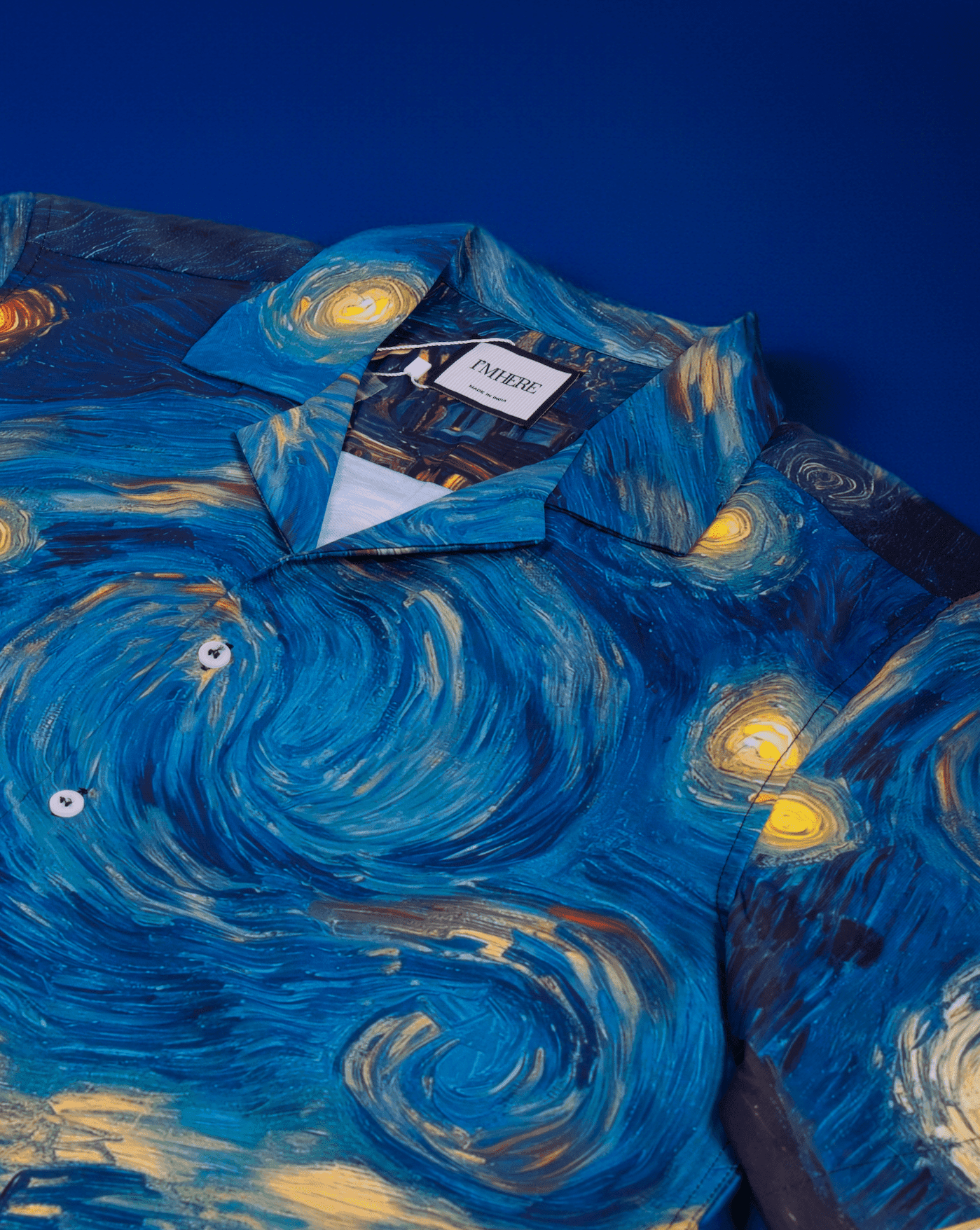 Starry Nights Resort Collar Shirt