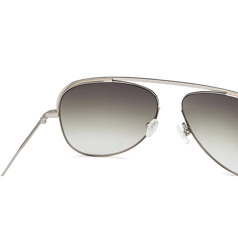 Tommy Hilfiger Silver Full Rim Aviator