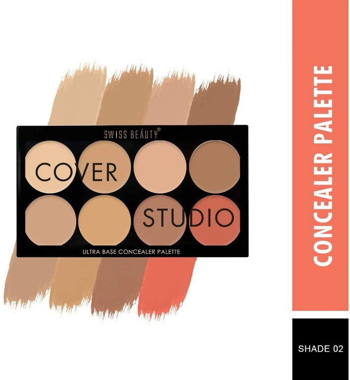 Swiss Beauty Cover Studio Concealer Palette - Multicolor 16 GRAM