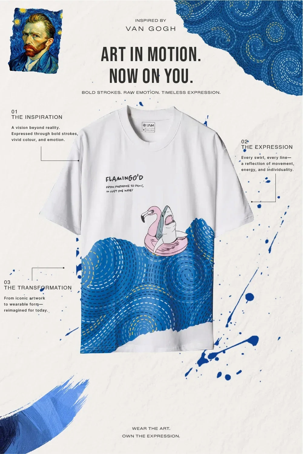 Lost At Sea By Van Gogh Oversized T-Shirt