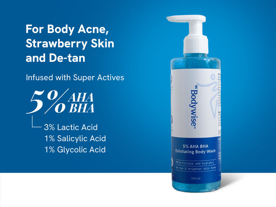 BE BODYWISE 5% AHA BHA Exfoliating Body Wash
