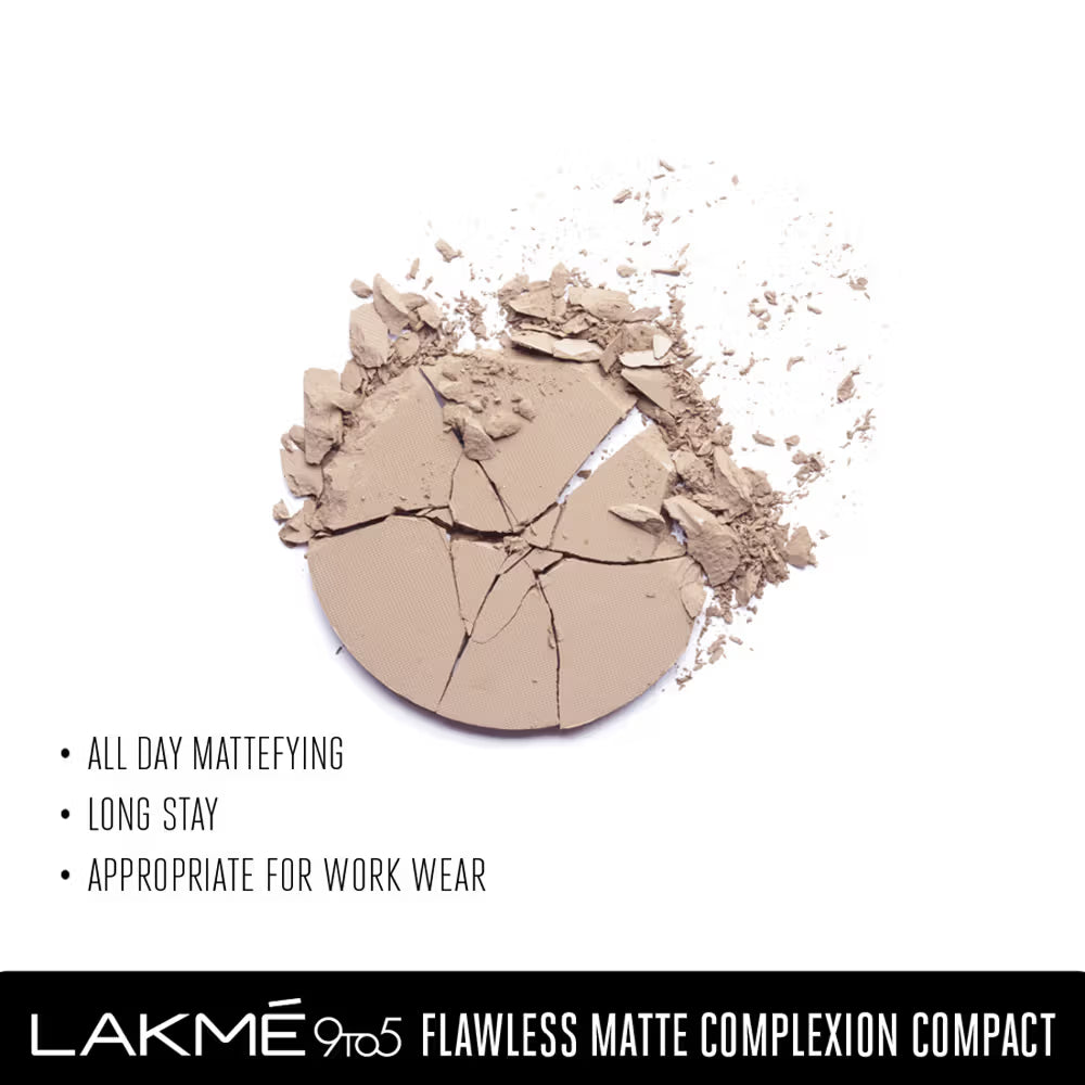 LAKME 9TO5 SUPER MATE COMPACT+ NIACINAMIDE - APRICOT 6 g