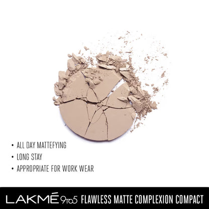 LAKME 9TO5 SUPER MATE COMPACT+ NIACINAMIDE - APRICOT 6 g