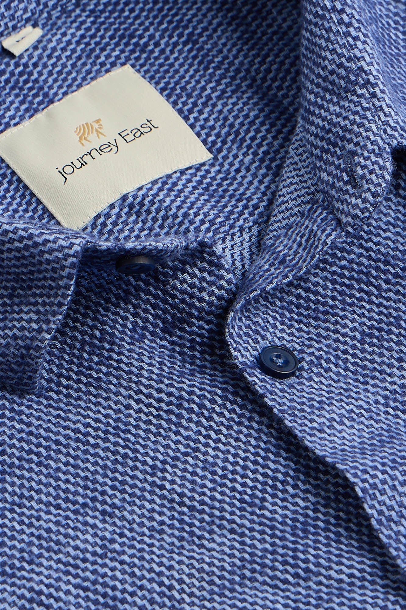 Cobalt Textured Weave Shirt
