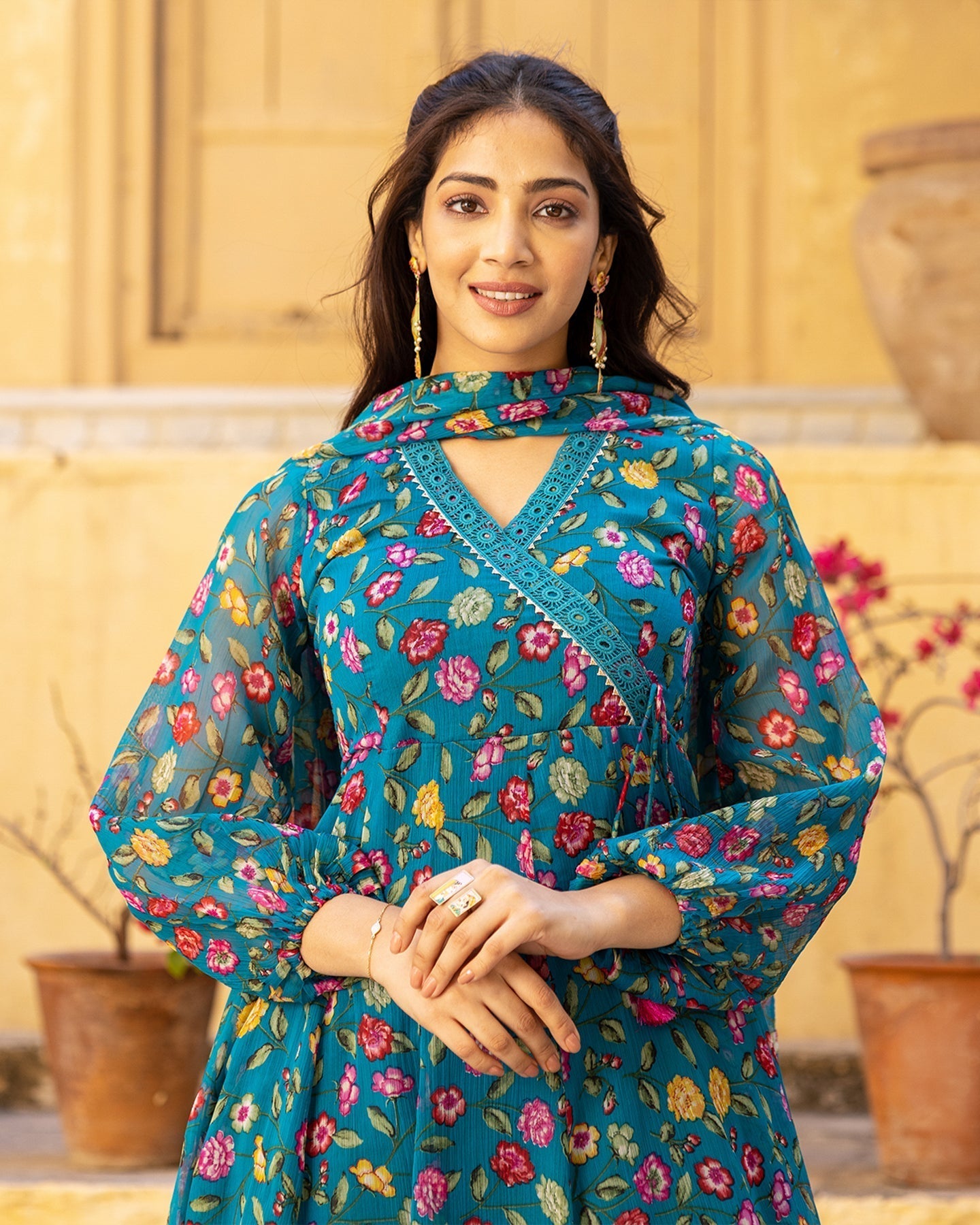 AVIVA CHIFFON SHARARA SET