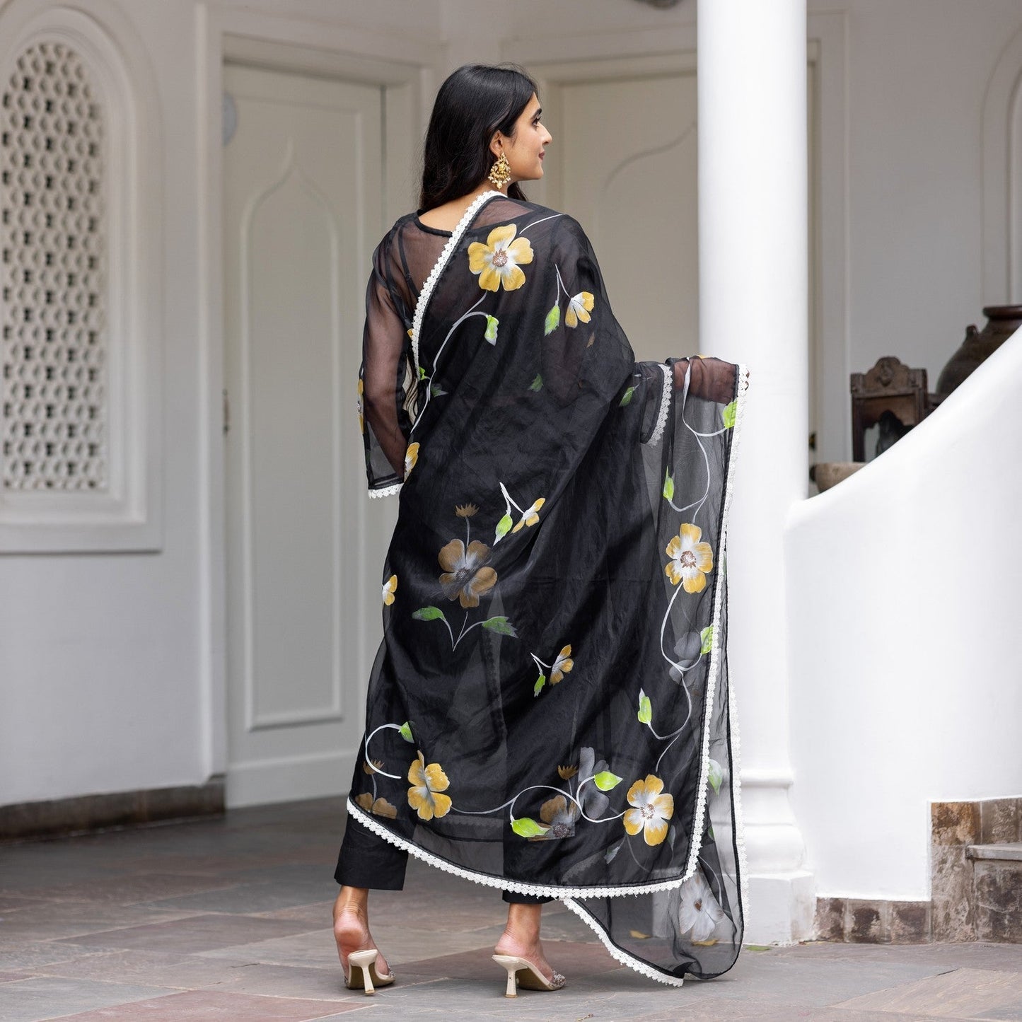 Nargis Handpainted Suit Set