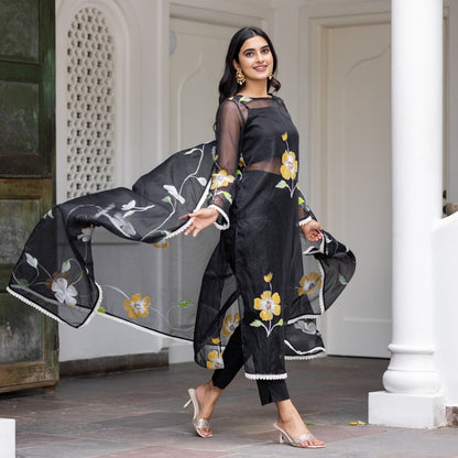 Nargis Handpainted Suit Set