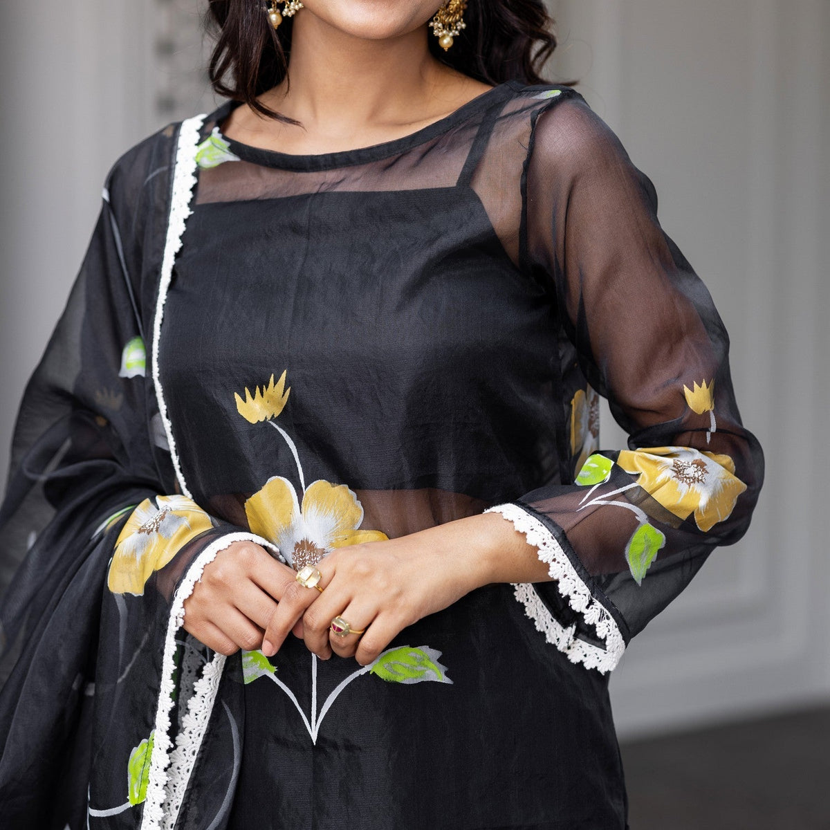 Nargis Handpainted Suit Set