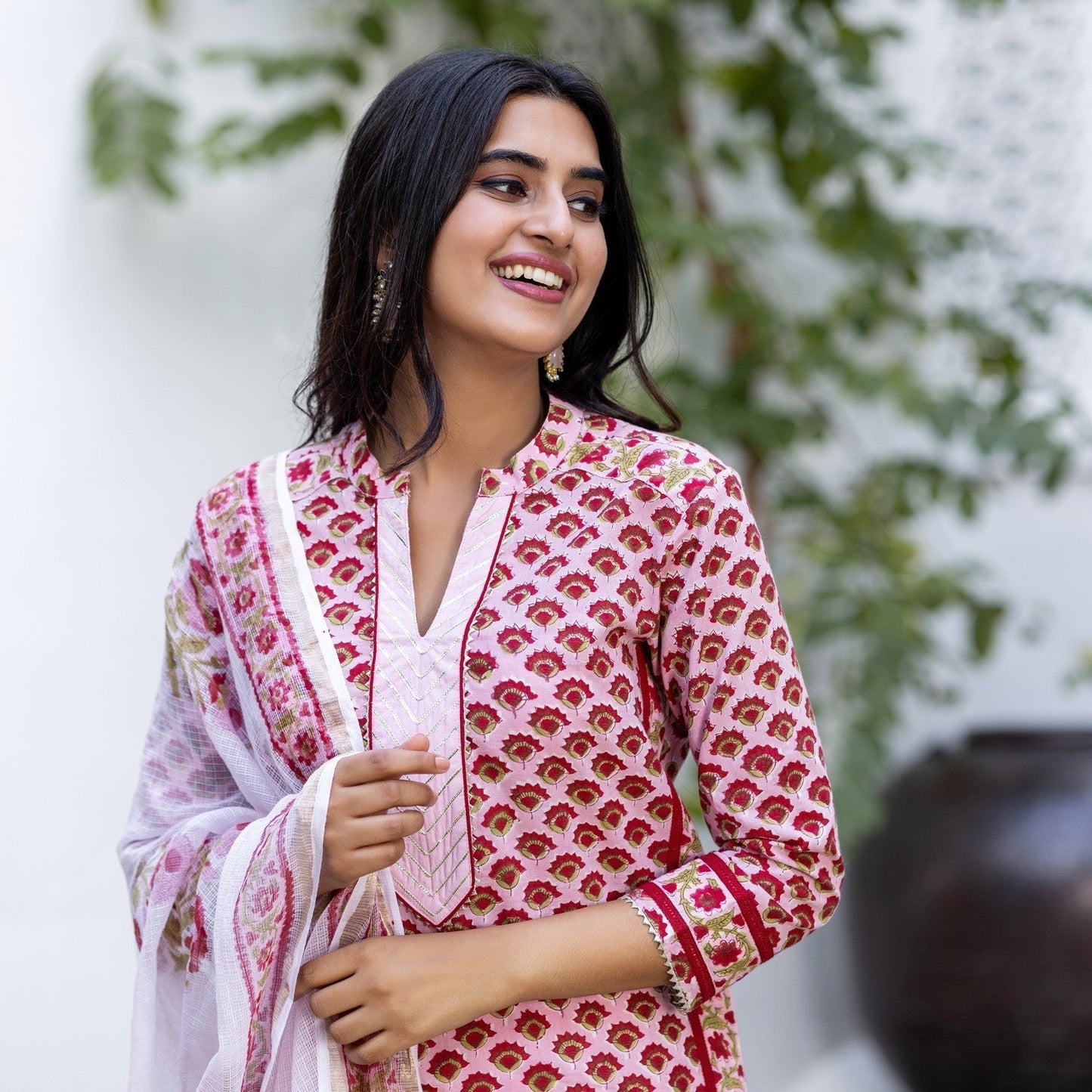 Rihaa Pink Suit Set