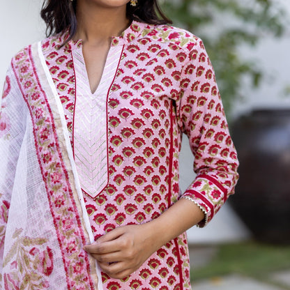 Rihaa Pink Suit Set