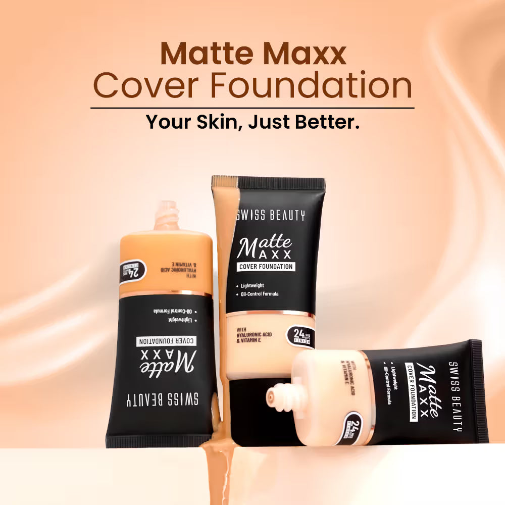 Swiss beauty Matte Maxx Cover Foundation 24hrs 06 Deep warm