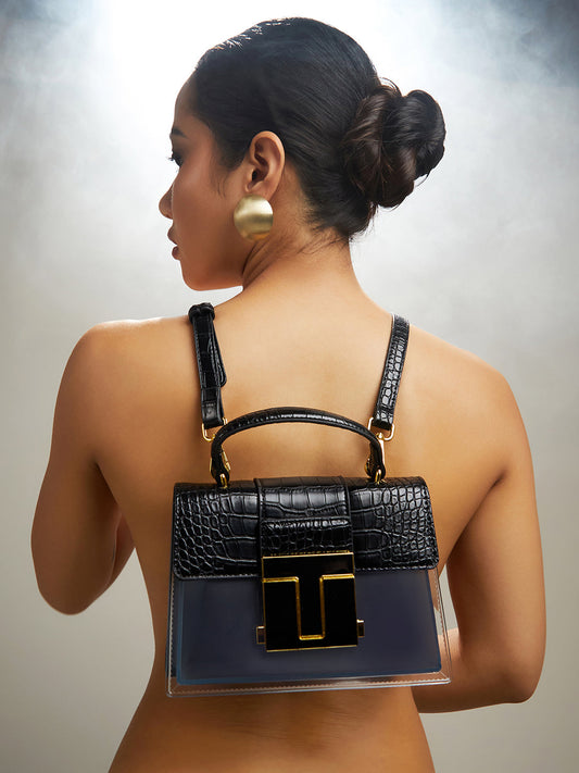 Frosted Block Hand Bag