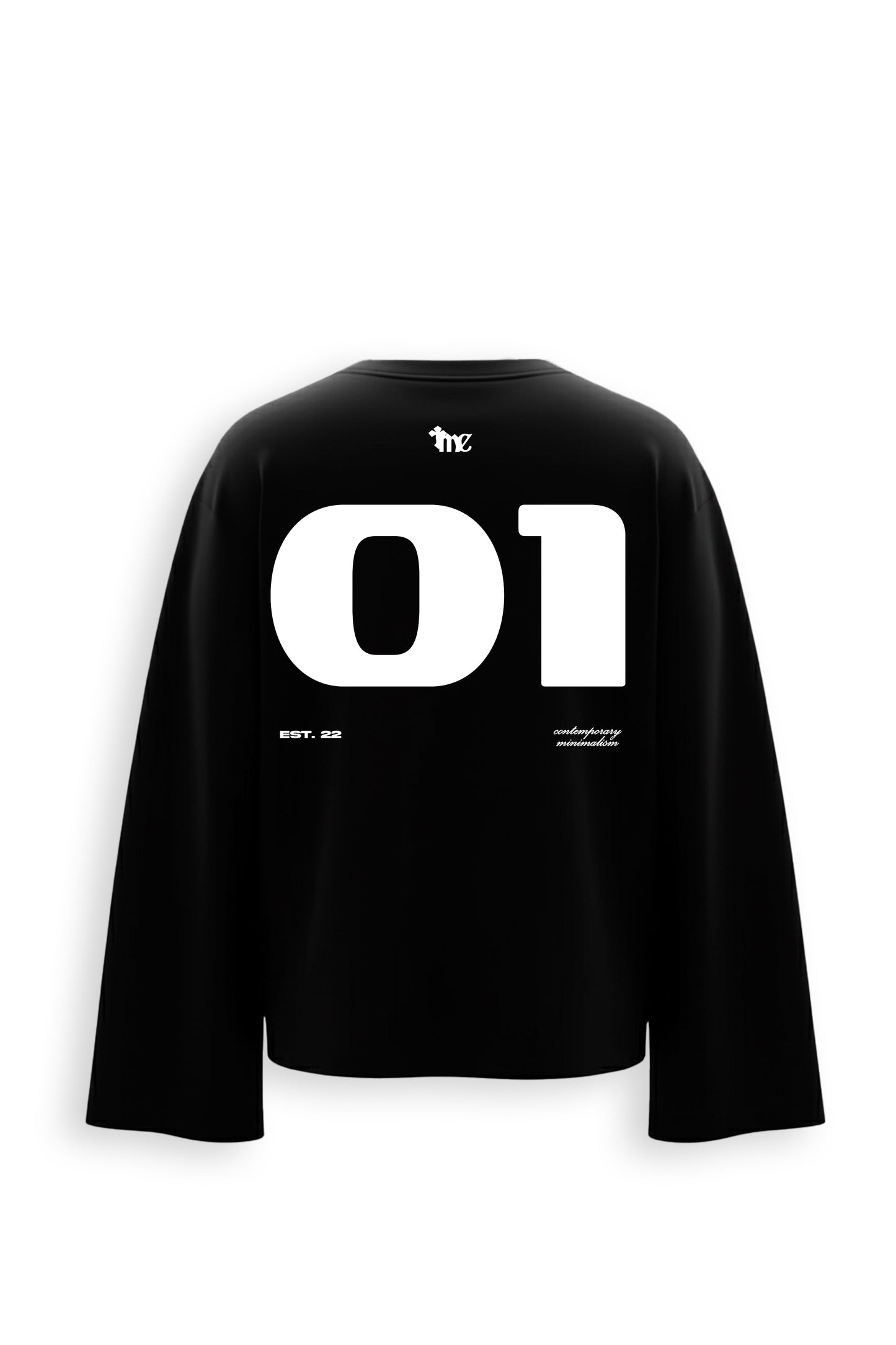 Midnight Eco Printed Oversized Black T-Shirt Main Character