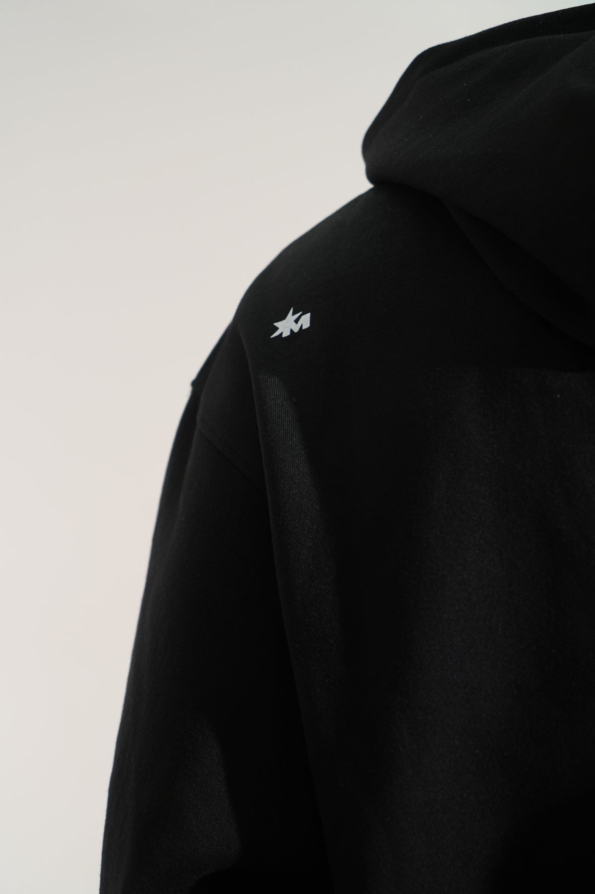 Black Oversized Printed Aura Hoodie Main Character