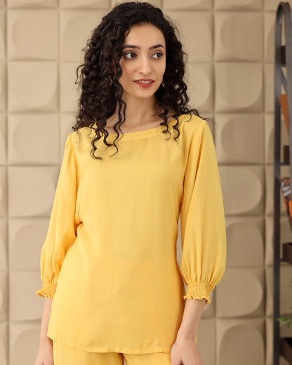 Yellow Tie-up Co-ord Set