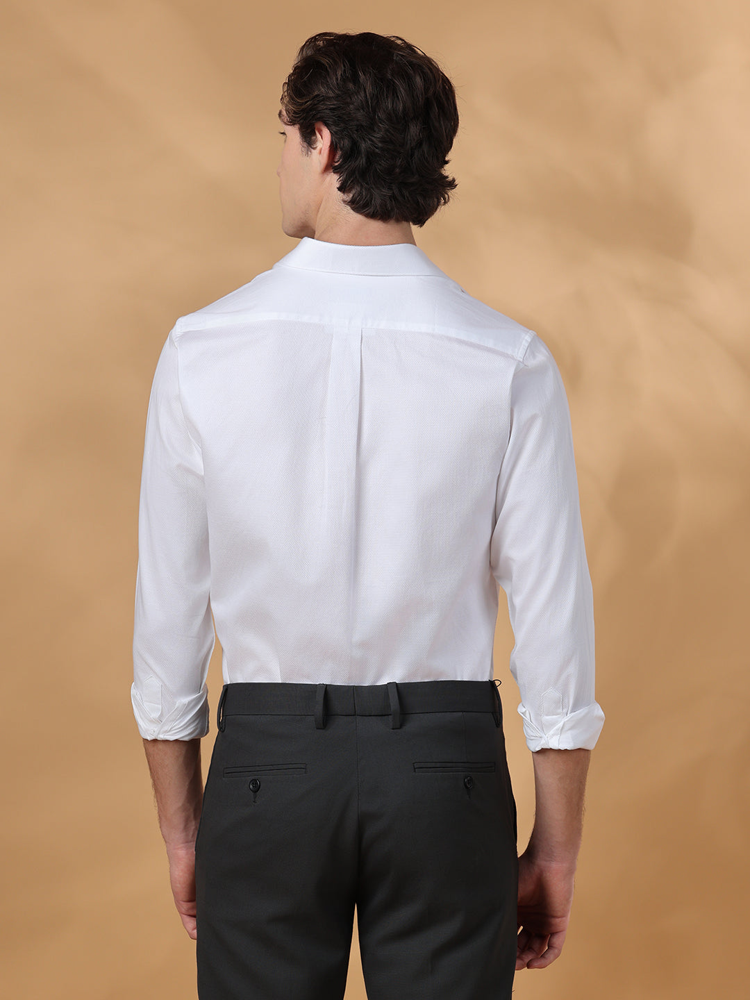 White Regular Fit Formal Cotton shirt for men (ISANO)