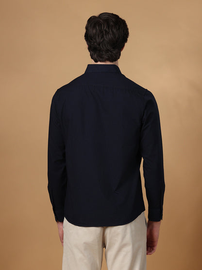Navy Regular Fit Casual Cotton shirt for men (BALTU)