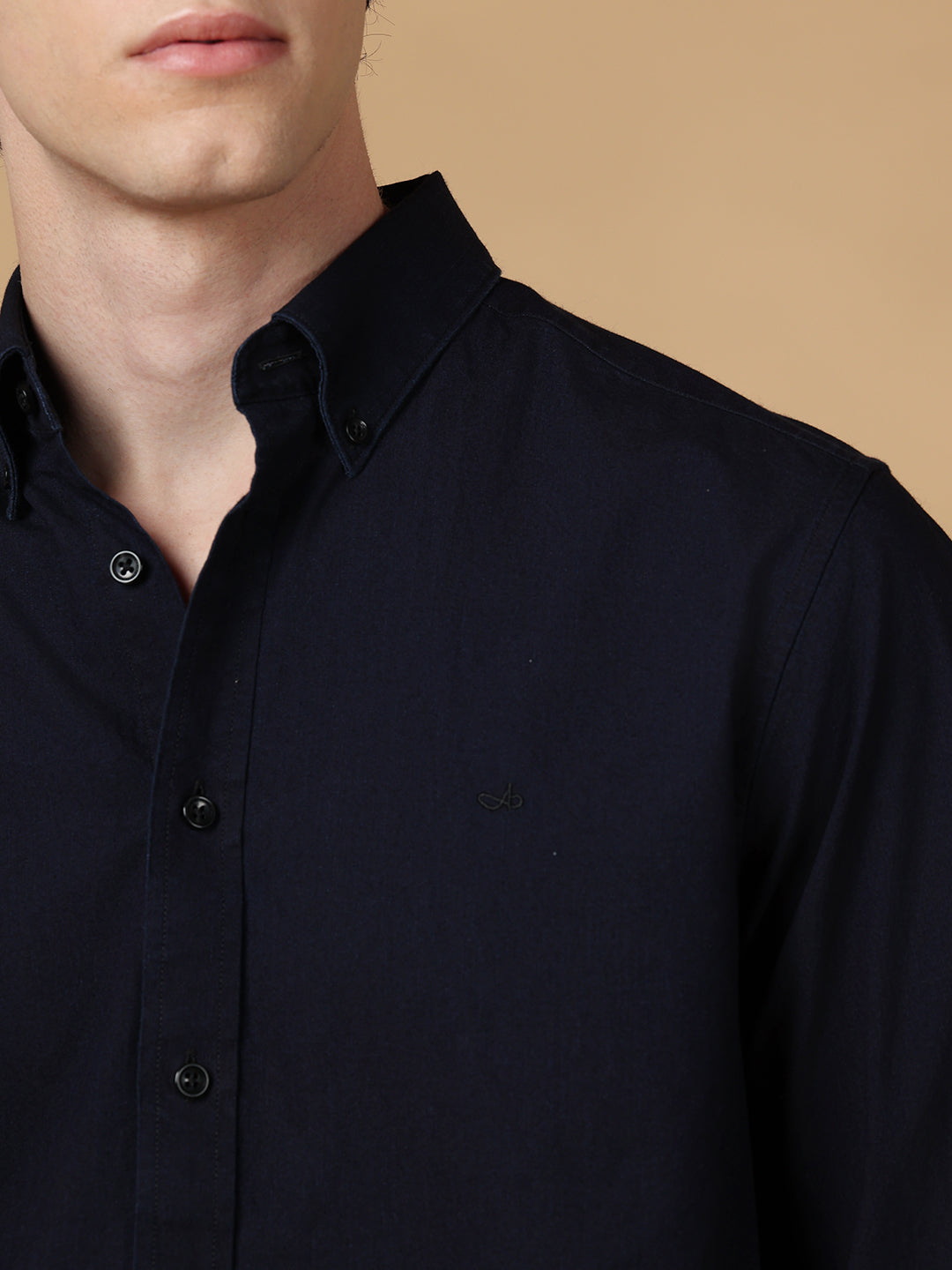 Navy Regular Fit Casual Cotton shirt for men (BALTU)