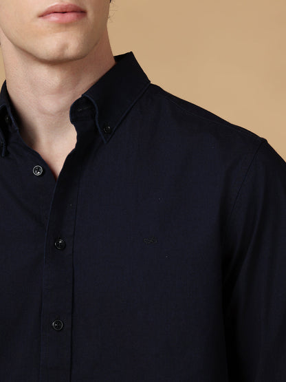 Navy Regular Fit Casual Cotton shirt for men (BALTU)
