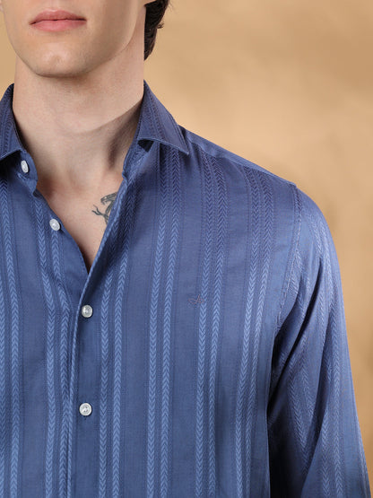 Teal Regular Fit Casual Cotton shirt for men (GAELO)