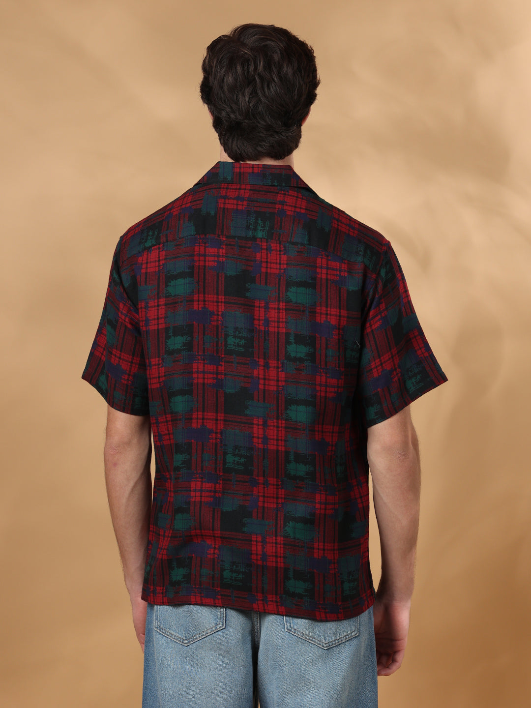 Red Regular Fit Casual Cotton shirt for men (CHARA)